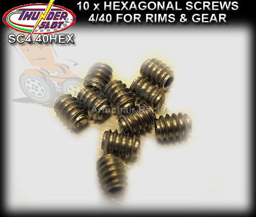 THUNDERSLOT SCREWS SC4.40HEX - Hexagonal screws 4/40 (10 pack)