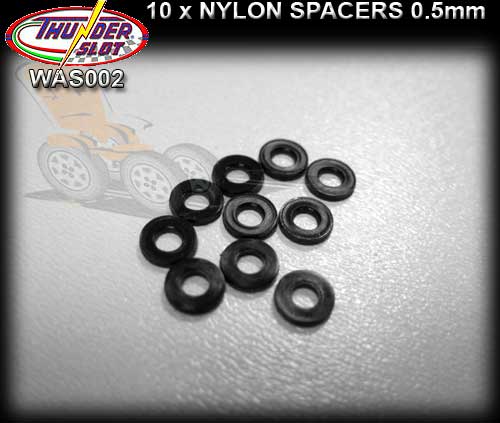 THUNDERSLOT SPACERS WAS002 - Nylon Axle Spacers 0.5mm