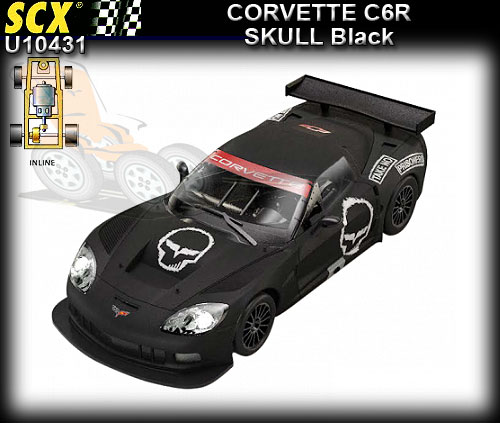 SCX U10431 - Corvette C6R - Skull (black)