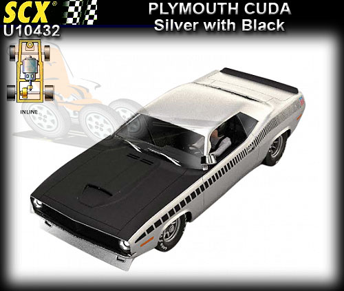 SCX U10432 - Plymouth Cuda - Silver (with black)