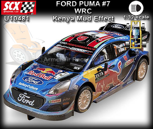SCX U10481 - Ford Puma WRC - Kenya - Red Bull #7 mud effect 4x4