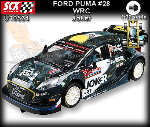 SCX U10534 - Ford Puma WRC - Joker #28 - 4x4