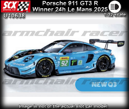 SCX U10638 - Porsche 911 GT3 R - 2025 winner 24hr Le Mans #92