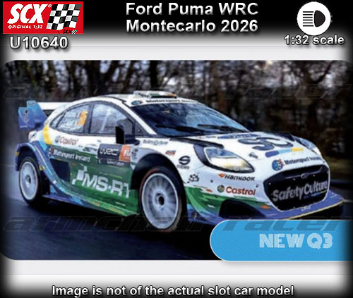 SCX U10640 - Ford Puma WRC - 2026 Monte Carlo