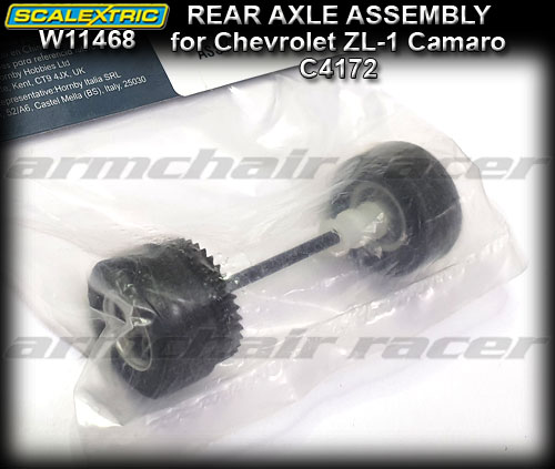 SCALEXTRIC AXLE W11468 - Chevrolet ZL-1 Camaro ATCC rear axle