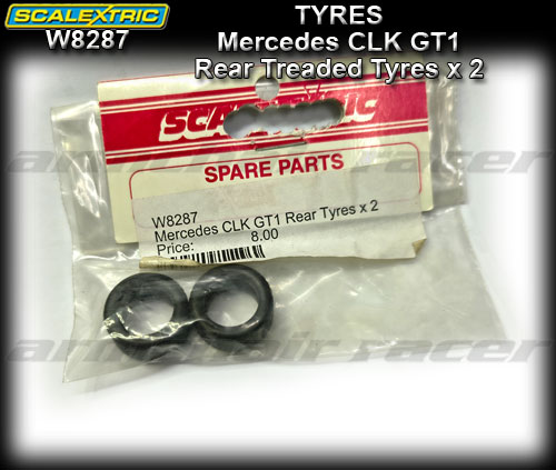 SCALEXTRIC TYRES W8287 - Mercedes CLK GT1 rear tyres x 2