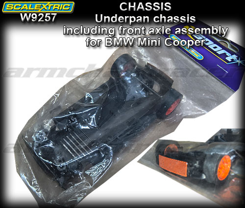 SCALEXTRIC CHASSIS W9257 - chassis for BMW Mini Cooper