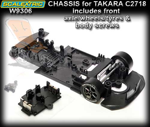 SCALEXTRIC CHASSIS W9306 - Chassis for Takara Toyota Supra C2718