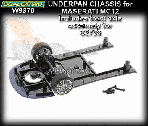 SCALEXTRIC CHASSIS W9370 - chassis for Maserati MC12