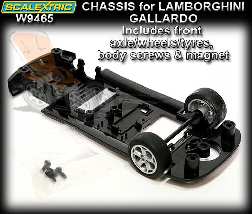 SCALEXTRIC CHASSIS W9465 - Chassis for Lamborghini Gallardo