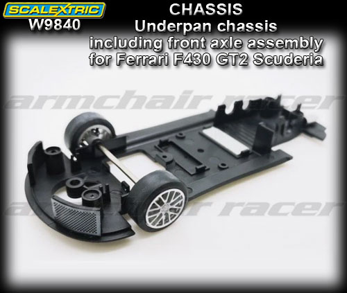 SCALEXTRIC CHASSIS W9840 - chassis for Ferrari F430 GT2 Scuderia
