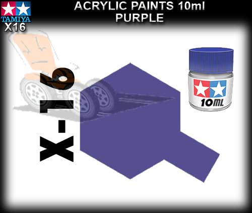 TAMIYA PAINT ACRYLIC X16 - 10ml Purple Acrylic Paint