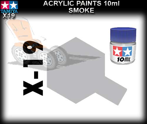 TAMIYA PAINT ACRYLIC X19 - 10ml Smoke Acrylic Paint