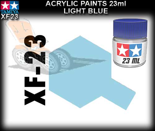 TAMIYA PAINT ACRYLIC XF23 - 10ml Light Blue Acrylic Paint