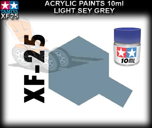 TAMIYA PAINT ACRYLIC XF25 - 10ml Light Sea Grey Acrylic Paint