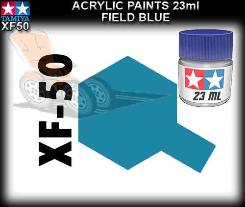 TAMIYA PAINT ACRYLIC XF50 - 23ml Field Blue Acrylic Paint