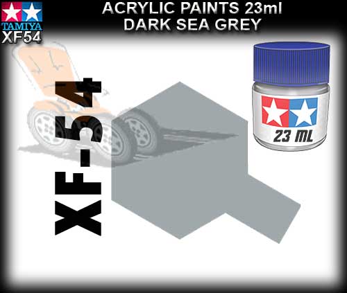 TAMIYA PAINT ACRYLIC XF54 - 23ml Dark Sea Grey Acrylic Paint